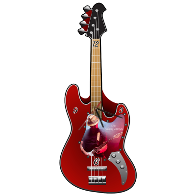 ZEGAR GITARA ELEKTRYCZNA ścienny z MDF 50x20 prezent dla gitarzysty MUZYKA ZEGAR GITARA ELEKTRYCZNA ścienny z MDF 50x20 prezent dla gitarzysty MUZYKA