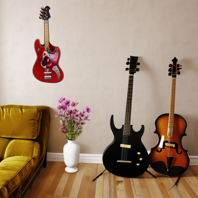 ZEGAR GITARA ELEKTRYCZNA ścienny z MDF 50x20 prezent dla gitarzysty MUZYKA ZEGAR GITARA ELEKTRYCZNA ścienny z MDF 50x20 prezent dla gitarzysty MUZYKA